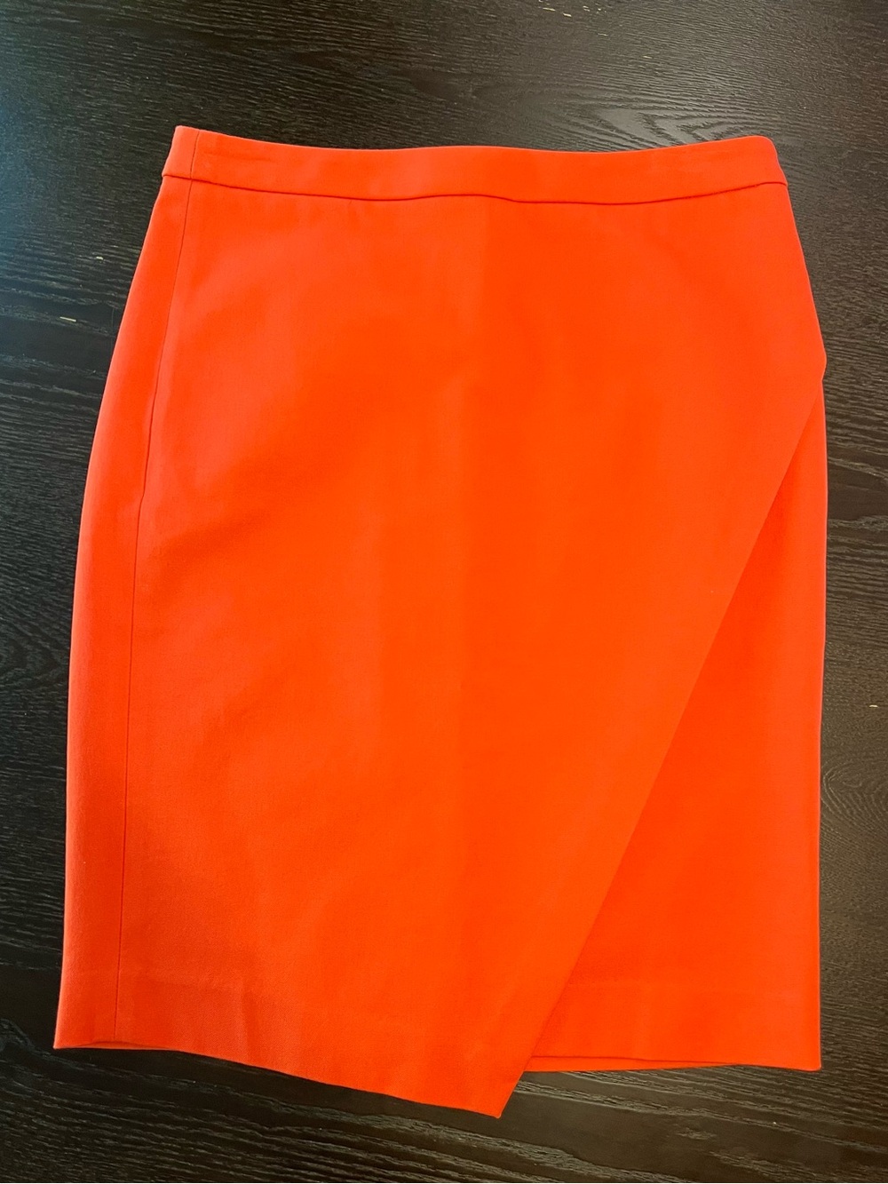 Banana Republic Bright Orange Cross Slit Pencil Skirt Size 0